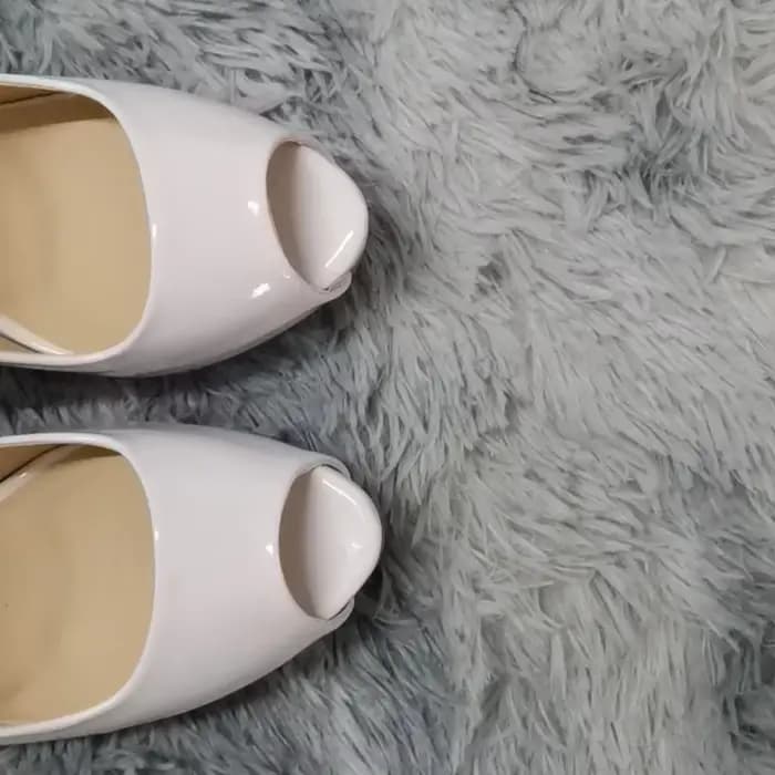 Escarpins à plateforme en cuir super verni pour femmes