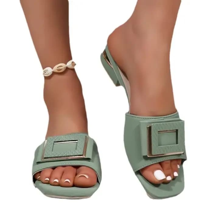 Pantoufles d'Été à Talons Hauts pour Femme, Chaussures Élégantes à Enfiler, Confortables, pour ixde Mariage