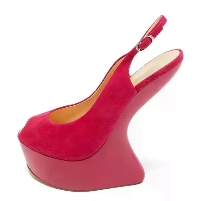 Escarpins Peep Toe en Daim Patchwork Style Original Sexy – Nouveautés Tendance pour Femme, Chaussures de Défilé Personnalisables