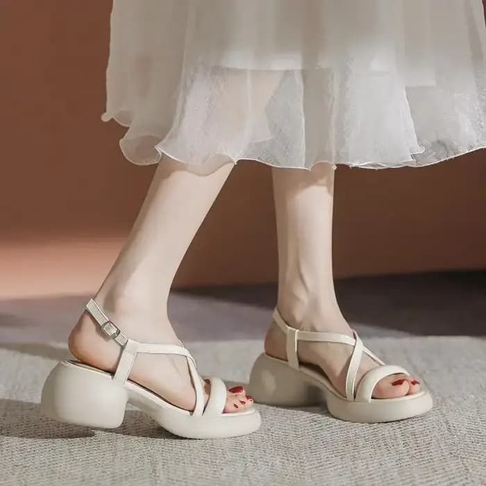 Sandales à talons croisés pour femmes d'été 2026