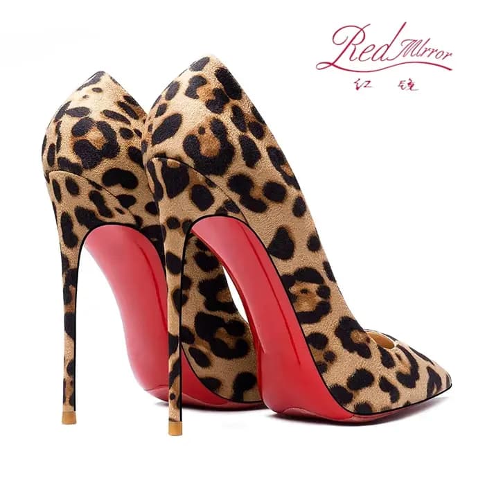 Escarpins à talons hauts pour femmes, chaussures Sexy à bout pointu en daim rouge brillant, escarpin