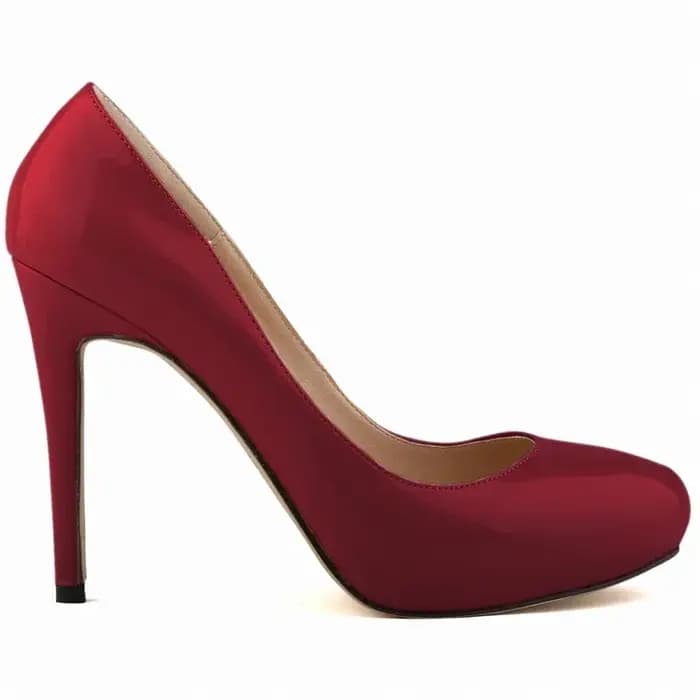 Escarpins Sexy en cuir verni peu profond pour femmes