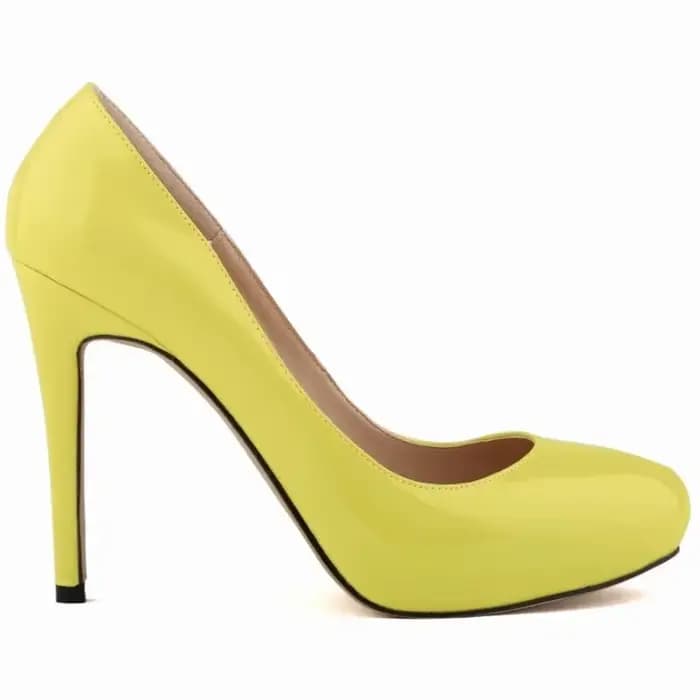 Escarpins Sexy en cuir verni peu profond pour femmes