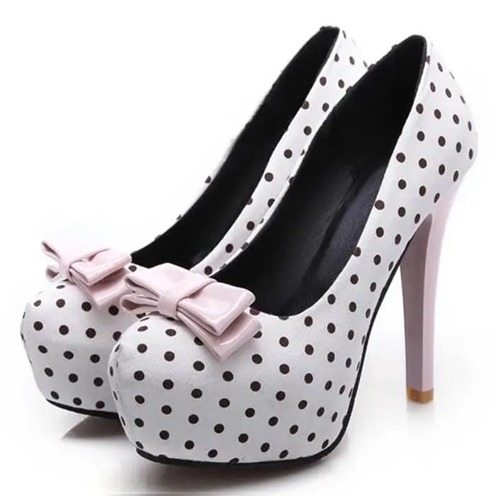 Escarpins à talons hauts et bout rond pour femmes