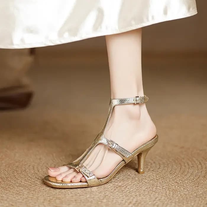 Sandales d'été en microfibre pour femmes