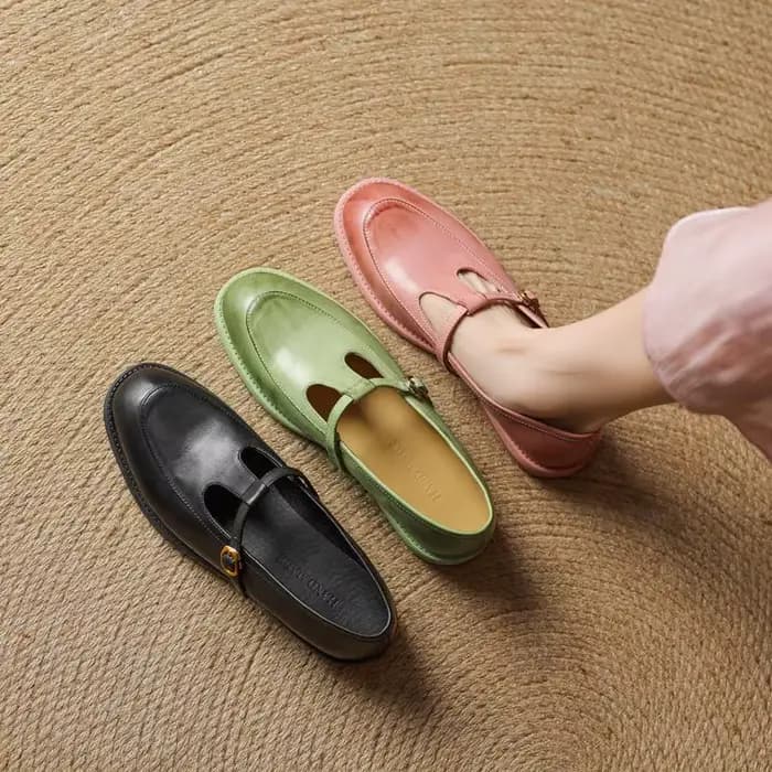 MORAZORA 2026 Nouvelles Chaussures en Cuir Véritable pour Femmes, Type Oxford à Boucle, Plateformes
