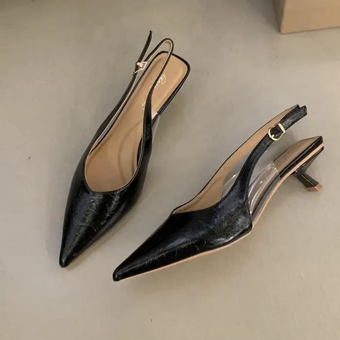 Bailamos-Sandales pointues à talons bas pour femmes