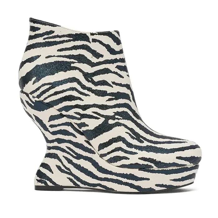 Bottines en daim multicolores au style original