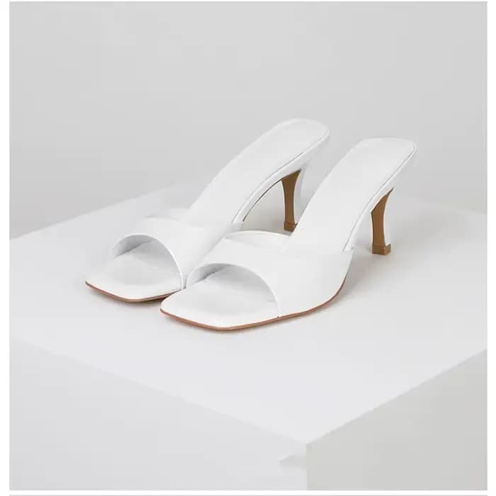 Sandales à talons hauts pour femmes, nouveau style d'été, bout carré, bout ouvert, élégantes, décontractées, confortables, noires