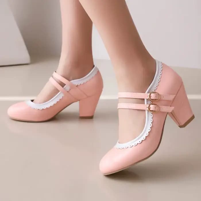 Escarpins Mary Janes à talons hauts pour femmes