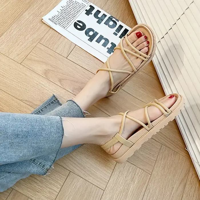 Nouvelle sandale orthopédique femme été 2025 plage sans talon confortable plat femmes espadrilles romaines sandales noir rose rouge Sexy