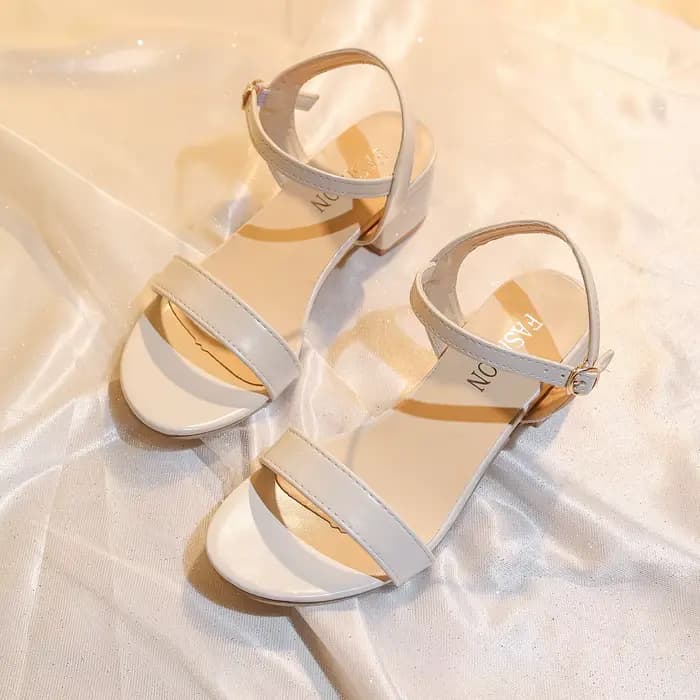 Sandales à talons hauts en cuir souple style romain pour femme – Nouvelle collection été, polyvalent
