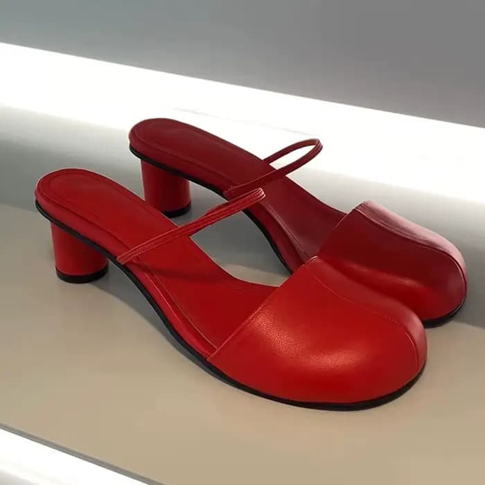 Mules et sandales d'été élégantes pour femmes, à enfiler, style urbain