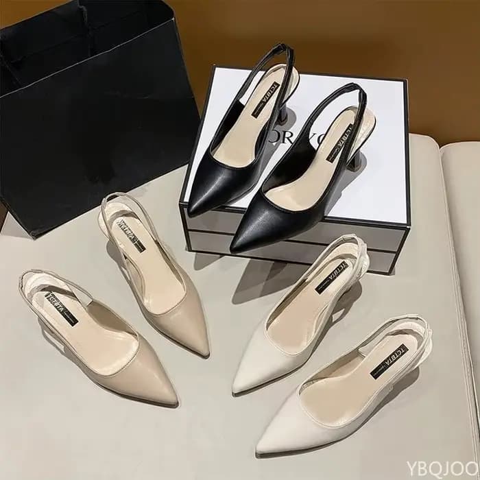 Nouvelles sandales à talons hauts pointus pour femmes, chaussures décontractées à bout peu profond, chaussures élégantes pour femmes, Zapatillas Mujer 2026