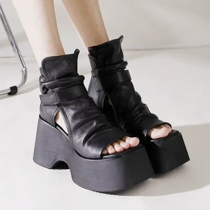 Sandales compensées à plateforme pour femme – Nouvelle collection été 2026 – Tendance, décontractées