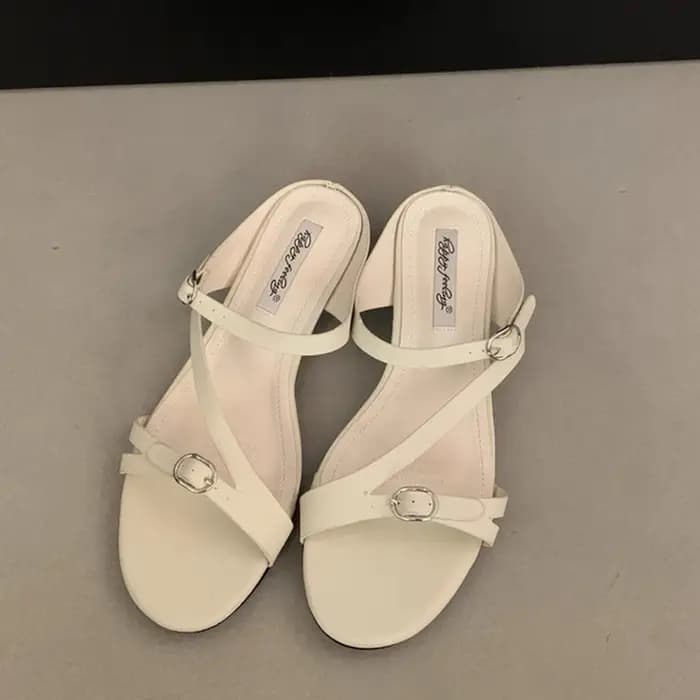 SUOJIALUN 2026 Nouvelle Collection Été – Sandales Femme Tendance à Talon Carré Moyen