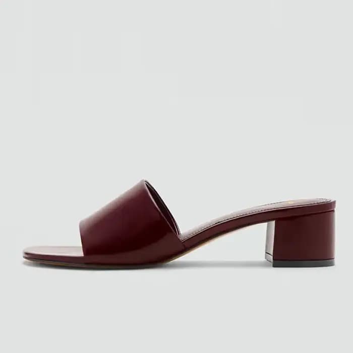 Liyke – Sandales mules en cuir souple et confortable pour femme