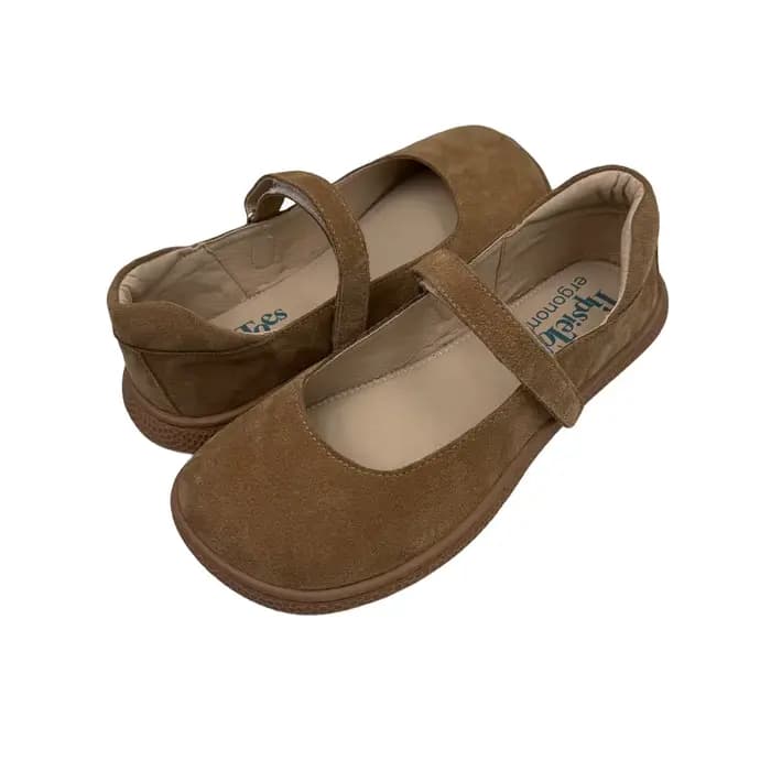 Tipsietoes 2025 printemps automne pieds nus ballerine en cuir pour les femmes avec semelle plate et