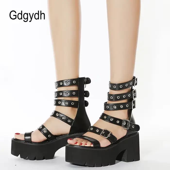Gdgydh – sandales de gladiateur d'été pour femmes
