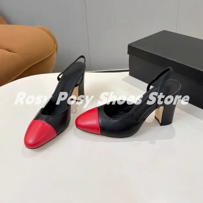 Sandales modernes pour femme en cuir et denim