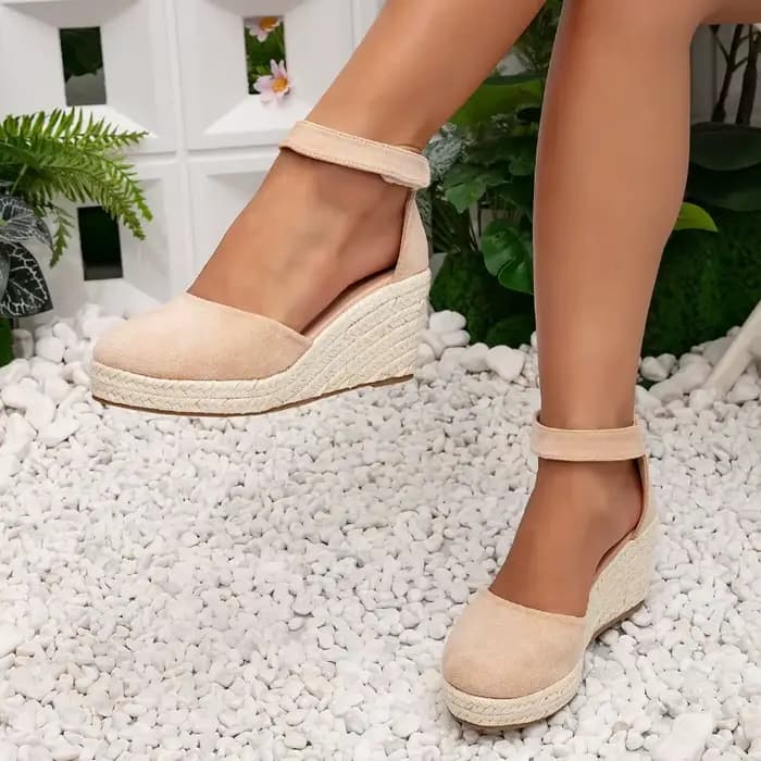 Espadrille tendance d'été à semelles compensées pour femmes