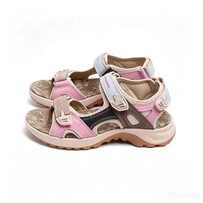 Sandales d'extérieur en cuir véritable pour femmes