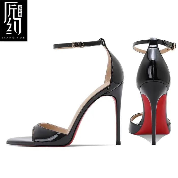 Sandales à talons hauts argentés pour femmes, belles sandales à un bouton de Style princesse avec ju