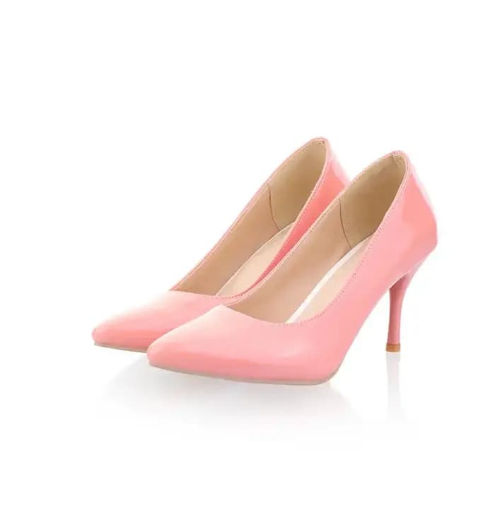 Escarpins élégants chaussures femme 2025 printemps talons hauts rouge rose blanc nu femmes