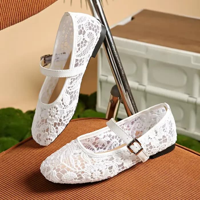 Chaussures Mary Jane en dentelle tendance pour femmes