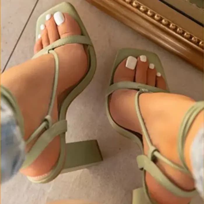 Sandales à Talons Hauts pour Femme, Chaussures de Soirée, 36-43