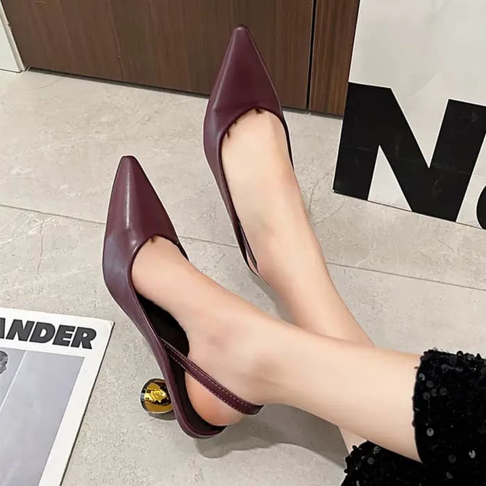 Sandales à talons hauts à bout pointu pour femmes