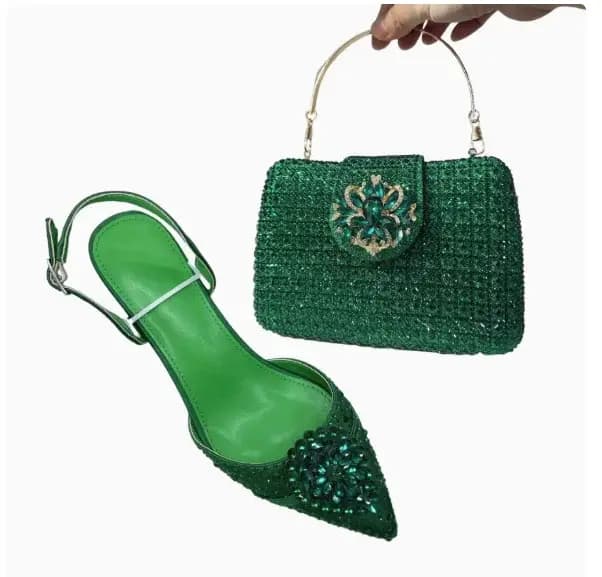 LNATISNOVA Ensemble assorti chaussures et sacs italiens 2026 – Sandales et sac de mariage bleu ciel