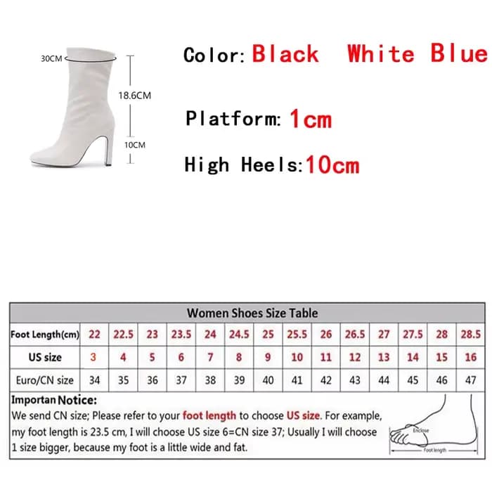 Bottines blanches en cuir PU de haute qualité pour femmes, escarpins à talons carrés, avec fermeture