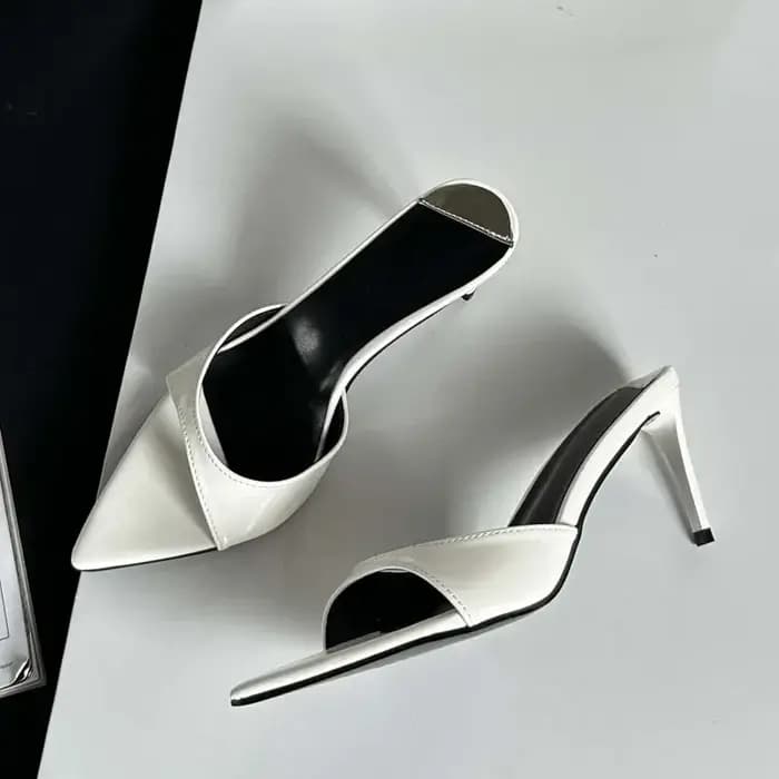 Eilyken 2026 nouvel été peu profond bout pointu mince talons hauts femmes pantoufles sandales de mariage mode Mule diapositives chaussures