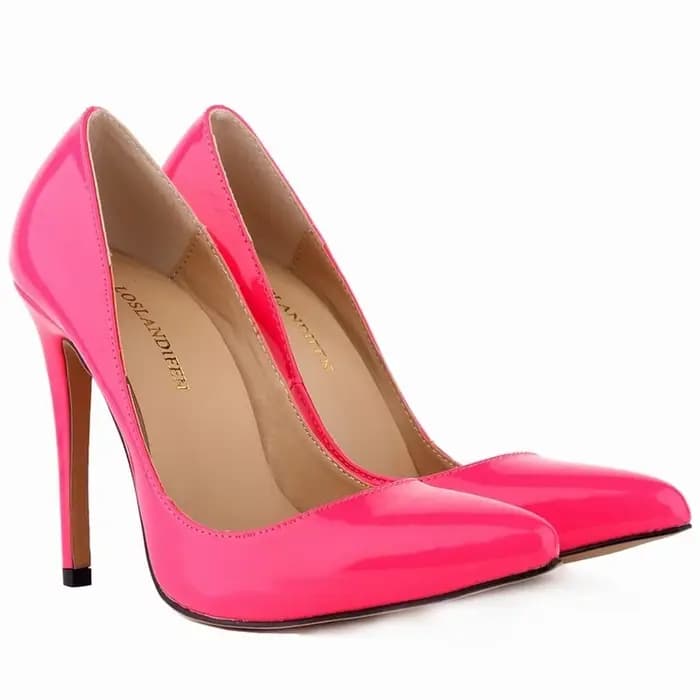 LOSLANDIFEN nouvelles femmes pompes Sexy bout pointu talons hauts chaussures printemps automne bureau mariage en cuir verni 302-1PA