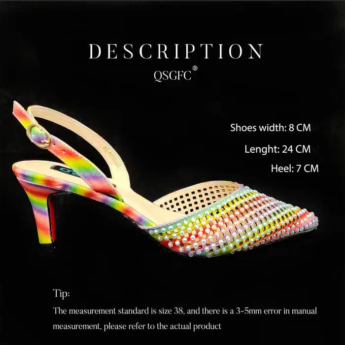 QSGDavid-Chaussures pointues creuses à talon moyen, sac de banquet confortable, design italien, conv