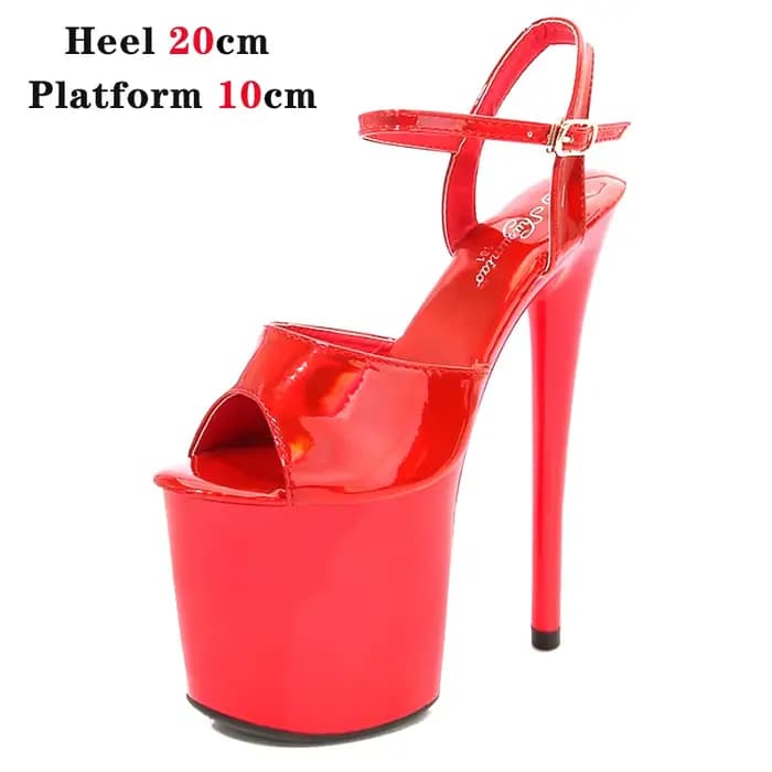 Femmes chaussures talon Sexy Super haut pôle danse fête talons hauts sandales plate-forme pompes de mariage Peep orteil