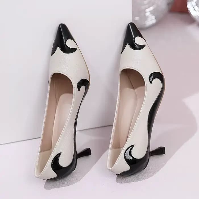 Femmes bout pointu talons hauts élégant Banquet chaussure de mariage robe exquise chaussures de travail pour femme