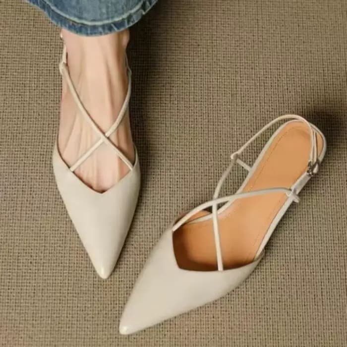 Nouvelles mules à talon bas et bout pointu pour femme