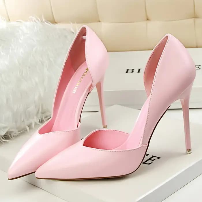 Escarpins en cuir à talons hauts de 10.5cm pour femmes
