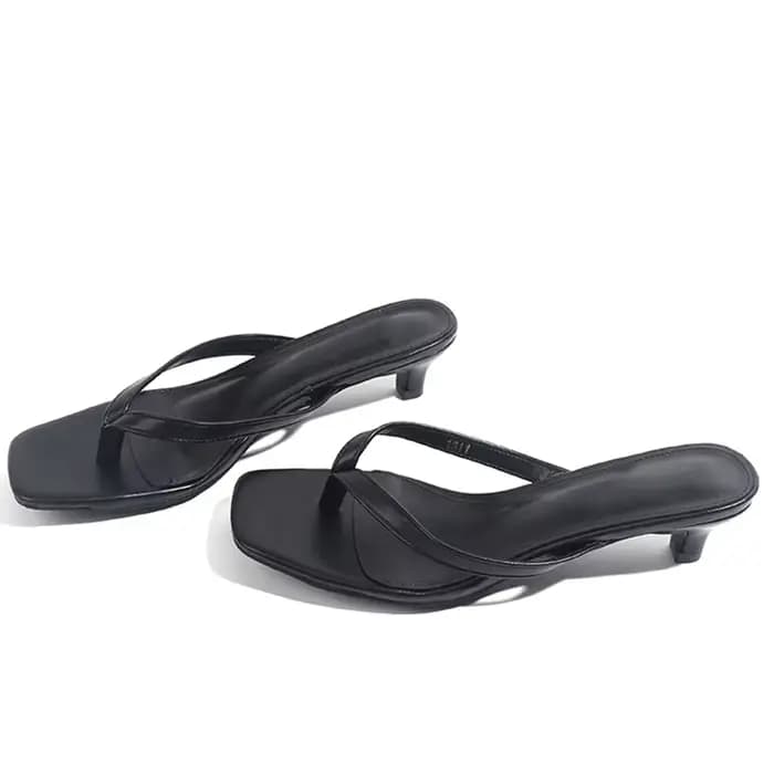 Élégantes Sandales à Talon Chat pour Femmes 2026 Nouvelle Mode Extérieure Confortables en Cuir pour