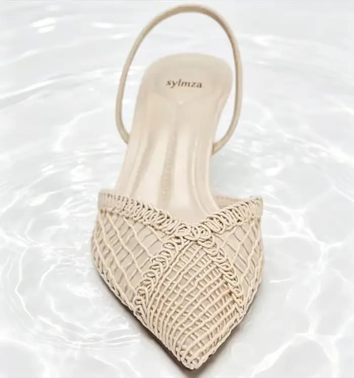 Escarpins de marque tissés en maille confortable pour femmes