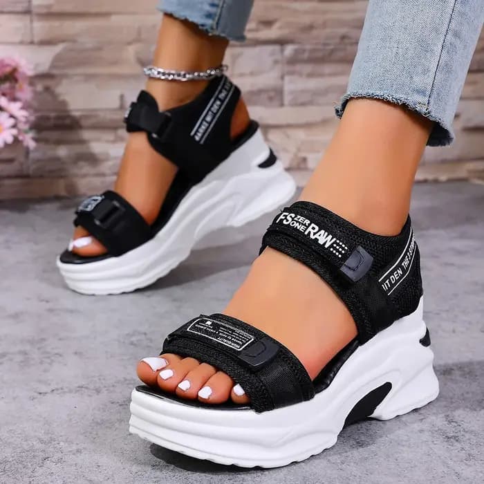 Femmes plate-forme sandales à talons compensés mode d'été nouvelles chaussures confortables