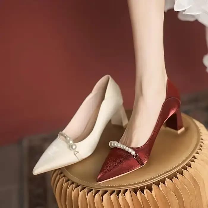 Chaussures pour femmes 2025 rouge talons hauts dames