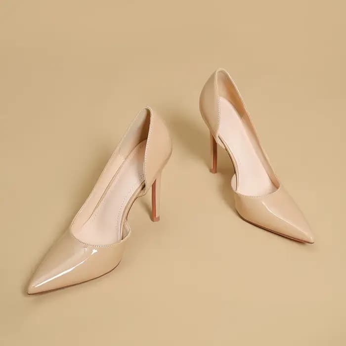 WGSTART – escarpins sexy beiges à talons hauts et fins pour femmes