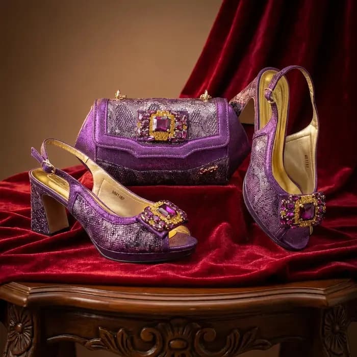 Ensemble Chaussures et Sac de Luxe Italien 2026 pour Femme