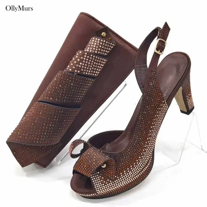 Dernières chaussures italiennes pour femmes avec sacs assortis, ensemble pour fête de mariage, sandales d'été africaines, escarpins 8.5CM, ensemble de chaussures et de sacs
