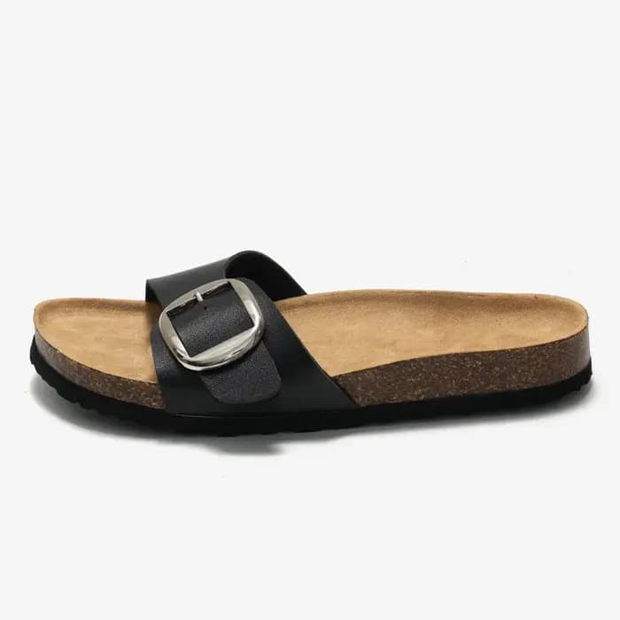 Sandales de plage en daim avec structure réglable pour femmes, sabots en liège, pantoufles, couvre-p