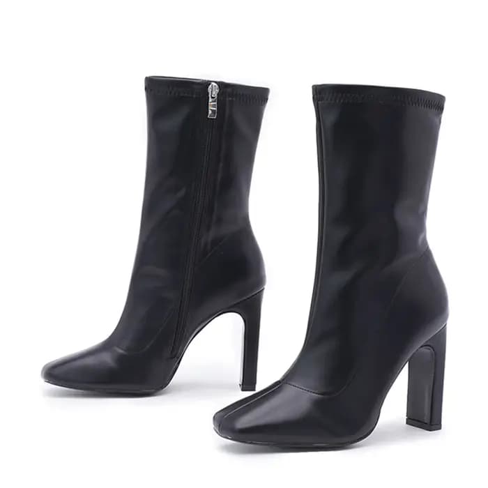 Bottines blanches en cuir PU de haute qualité pour femmes