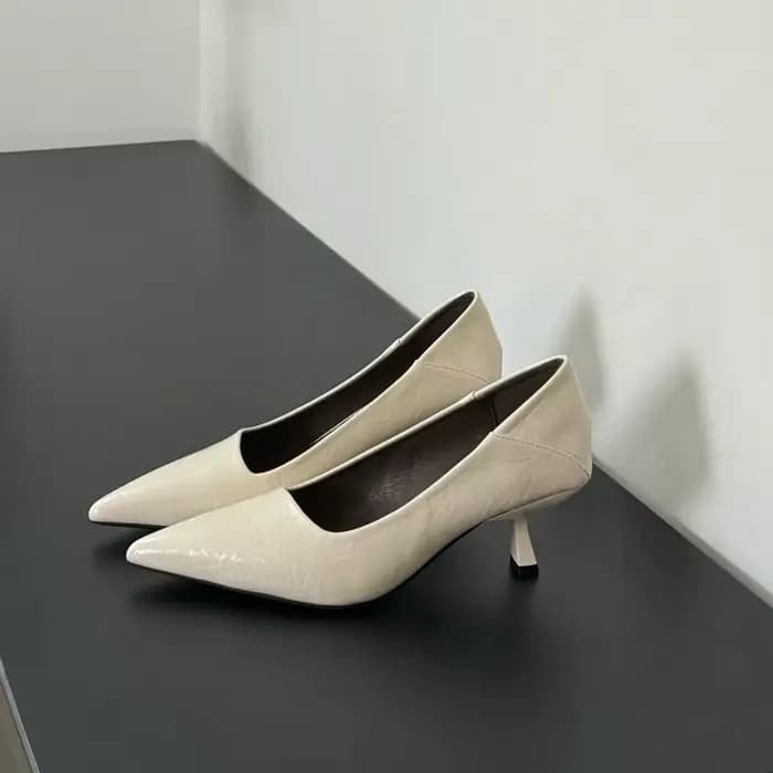 Nouvelles Escarpins Printemps 2026 à Bout Pointu et Talon Bas pour Femme – Chaussures Élégantes et S